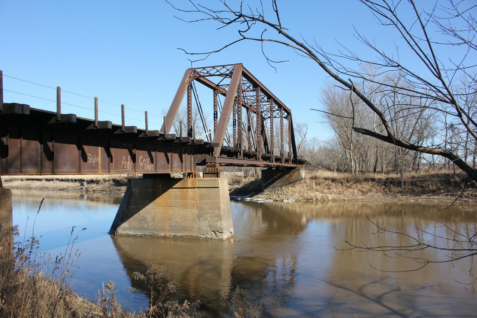 Looking east